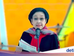 Megawati Ajak Rakyat Menangkan Ganjar-Mahfud saat Orasi di Hajatan Rakyat