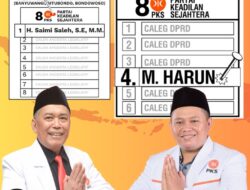 Kolaborasi PKS Caleg Muda M. Harun dengan Caleg Matang H. Saimi Saleh