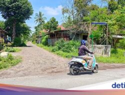 Penampakan Jalan yang Gagal Dapat Bantuan Paving Caleg NasDem Banyuwangi