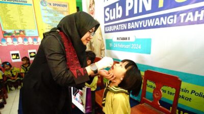 hari-ketiga-pin-polio-putaran-kedua,-banyuwangi-capai-63-persen