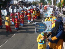 Ribuan Siswa Banyuwangi Ramaikan Pawai Tarhib Sambut Ramadan dengan Bahagia