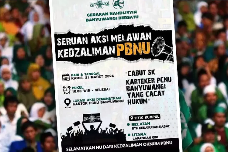 kontra-karteker-pcnu-banyuwangi-tolak-sk-pbnu,-beredar-ajakan-demo-di-medsos