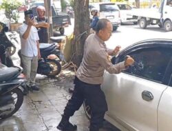 The mother's panicked screams made the Banyuwangi police alert, Break the car window using a club, Ending Lega – Tribunjatim.com