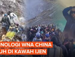 Kronologi WNA China Jatuh ke Kawah Ijen Saat Berfoto