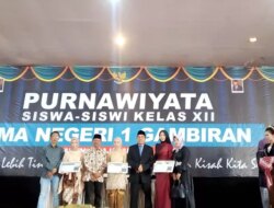 SMAN 1 Gambiran Banyuwangi Wisuda 310 Siswa: Ada 67 Siswa Lolos Jalur SNBP 2024