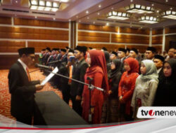 Fokus Cegah Pelanggaran Pilkada, Bawaslu Banyuwangi Lantik 75 Anggota Panwascam