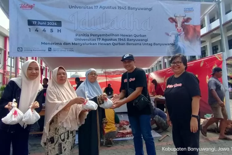 hari-raya-idul-adha-1445-h,-untag-1945-banyuwangi-sembelih-3-ekor-sapi-–-radar-banyuwangi