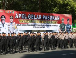 Gelar Simulasi Pengamanan Pilkada, Banyuwangi Siapkan 600 Personel