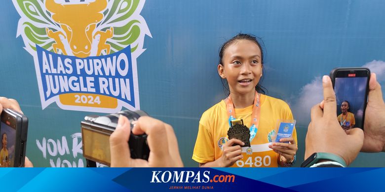 cerita-anggun-juara-1-kategori-6-km-putri-alas-purwo-jungle-run-2024,-jadi-peserta-termuda