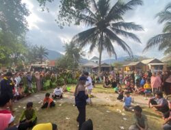Mahasiswa KKN UNIBA Peringati HUT Republik Indonesia di Pantai Mustika bersama Masyarakat