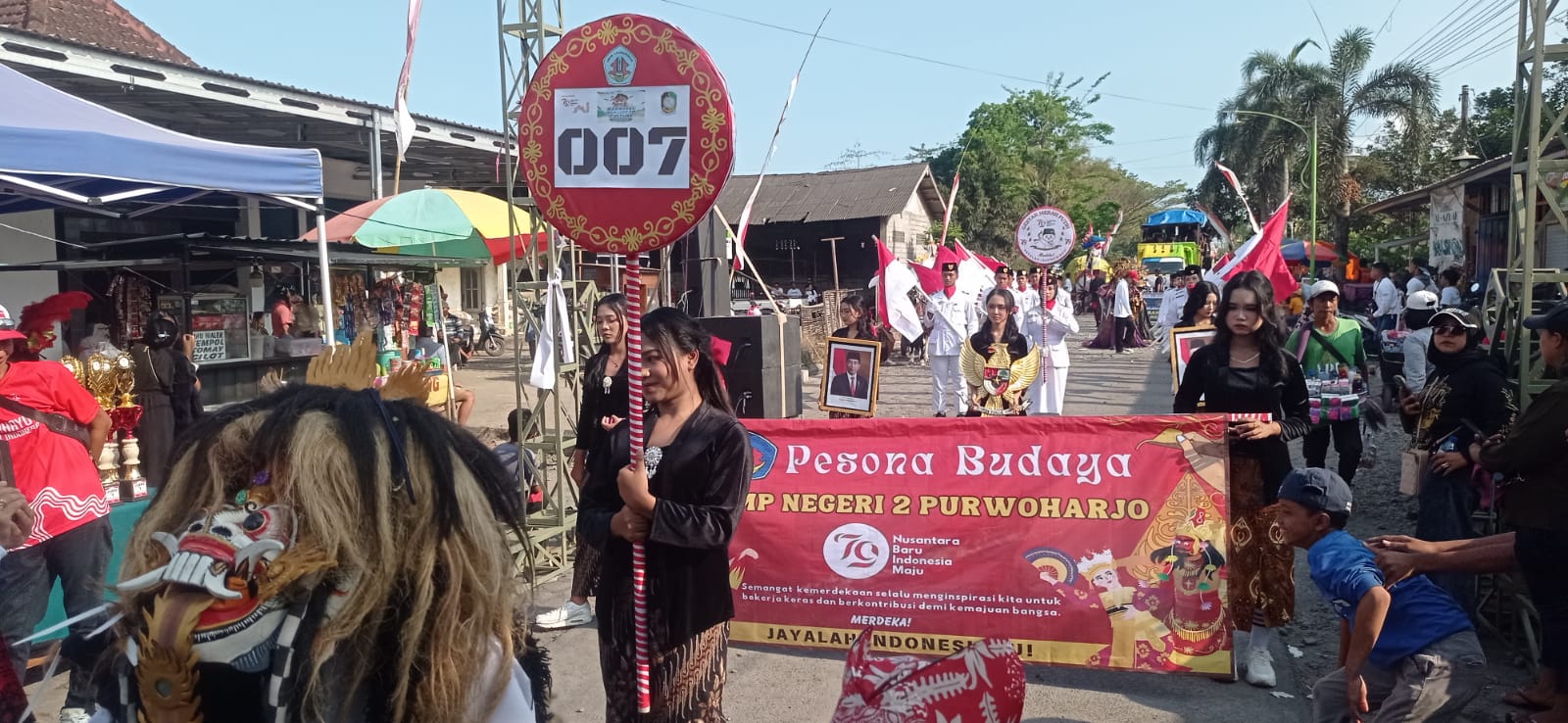 smpn-2-purwohajo-semarakan-carnival-desa-bulurejo-dengan-tema-“pesona-budaya”