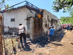 Akibat Bakar Bonggol Jagung, Satu Mushala Pribadi Warga Wongsorejo, Ludes Terbakar