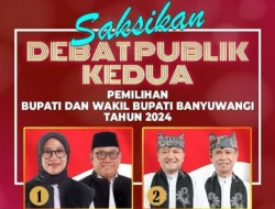 KPU Banyuwangi Gelar Debat Publik Kedua Cabup dan Cawabup Banyuwangi Malam Ini