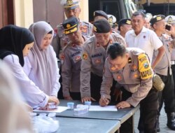 Bintara dan Perwira Polresta Banyuwangi Mendadak Dites Urine, Hasilnya Sungguh Mengejutkan