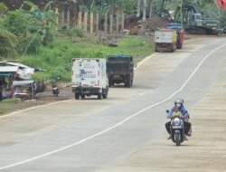 Satpol PP Minta Warung di Jalur Lingkar yang Melintasi Terminal Wiroguno Desa Setail Pindah
