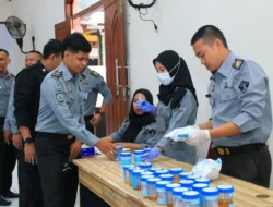 Deteksi Penyalahgunaan Narkoba, Pegawai Lapas Jalani Tes Urine
