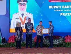 Bupati Banyuwangi Ipuk Fiestiandani Raih Penghargaan Kepala Daerah Pembina Kecamatan Terbaik
