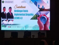 Kemenag Banyuwangi Adakan Sosialisasi Bimbingan Teknis Implementasi Simpatika di Emis 4.0
