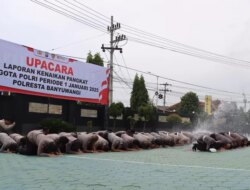 Sebanyak 73 Anggota Polresta Banyuwangi Naik Pangkat