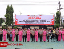 73 Anggota Polresta Banyuwangi Naik Pangkat, Siap Melayani Masyarakat – TIMES Banyuwangi