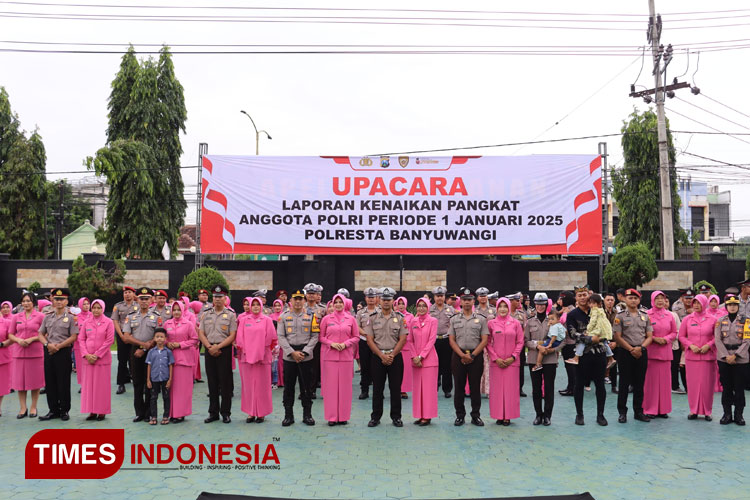73-anggota-polresta-banyuwangi-naik-pangkat,-siap-melayani-masyarakat-–-times-banyuwangi