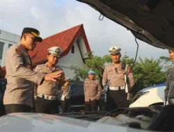 Polresta Banyuwani Cek Kendaraan Dinas dan Almatsus Untuk Pastikan Siap Layani Masyarakat