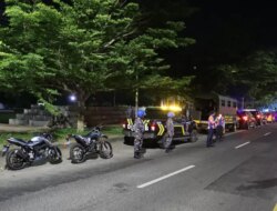 Antisipasi Balap Liar dan Kenakalan, Aparat Gabungan dari TNI/Polri Gelar Patroli Skala Besar
