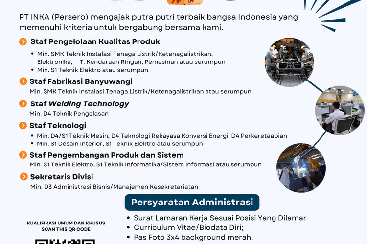 pt-inka-buka-lowongan-pkwt,-ada-posisi-staf-fabrikasi-banyuwangi,-begini-cara-melamarnya