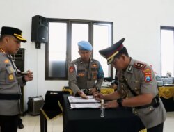 Kapolresta Banyuwangi Pimpin Serah Terima Jabatan Wakapolresta, Kabag, Kasat dan Kapolsek Jajaran