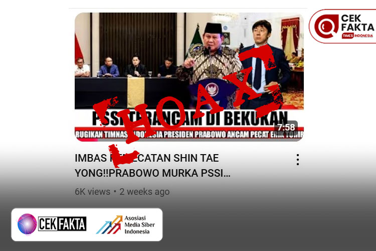 cek-fakta:-hoaks,-pssi-dibubarkan-karena-memecat-shin-tae-yong-–-times-banyuwangi