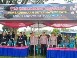 260 Peserta PSHT Banyuwangi Ikuti Ujian Kenaikan Tingkat Hijau ke Putih di Bimorejo
