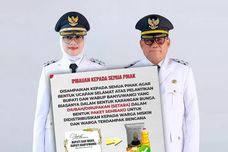 pj-sekkab-banyuwangi-minta-karangan-bunga-untuk-bupati-ipuk-diganti-paket-sembako,-ini-alasannya