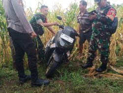 Warga Temukan Motor Hilang di Lahan Jagung, Kunci Kontak Rusak