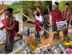 Viral 2 Warga Banyuwangi ke Mekah Naik Perahu Rakitan, Netizen: Terinspirasi dari One Piece