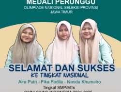 Tiga Siswi SMP Tarbiyatul Muhibbin Lolos ke Olimpiade Nasional, Raih Medali Perunggu