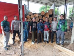 42 Batang Kayu Jati Glondongan Diamankan Petugas Gabungan