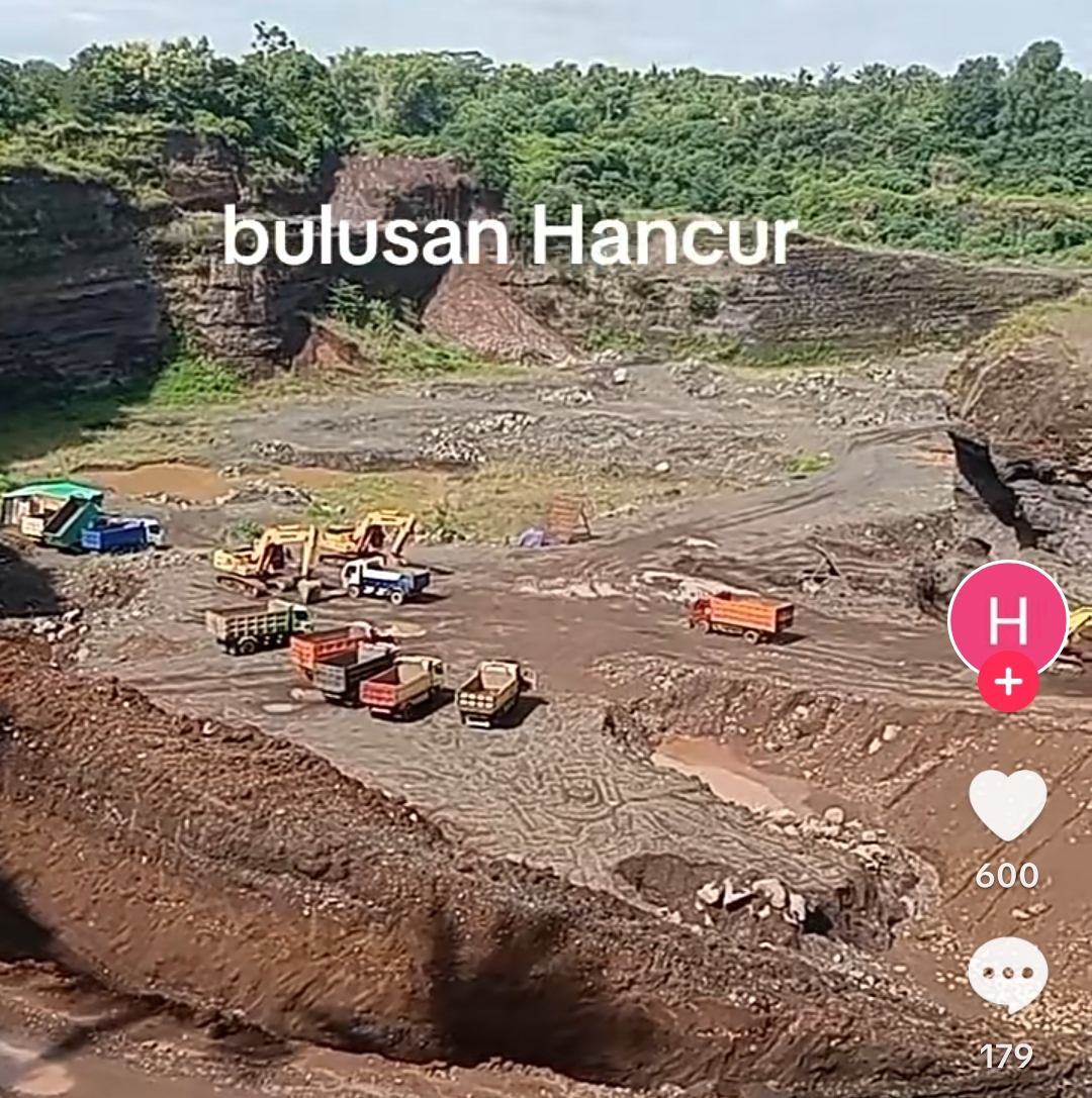 diduga-tidak-berijin-dan-rusak-lingkungan,-tambang-galian-c-di-bulusan-viral-di-sosial-media