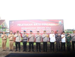 Tingkatkan Fasilitas, Peletakan Batu Pertama Aula Brimob Dilaksanakan