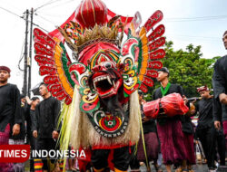 Meriahnya Tradisi Barong Ider Bumi Banyuwangi di Bawah Rintik Hujan – TIMES Banyuwangi