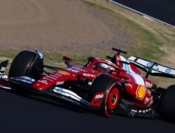 Leclerc Frustrasi, Hamilton Terisolasi: Ferrari Tertinggal di GP Jepang 2025