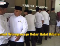 Camat Wongsorejo Gelar Halal Bihalal Idul Fitri 1446 H Bersama Forkopimka dan Perangkat Desa