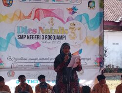 SMPN 3 Rogojampi Dies Natalis Ke-31 Melepas Balon Merah Putih
