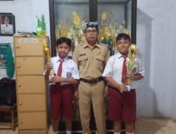 Yukio dan Alexander Wakili Wongsorejo di FLS2N Kabupaten, SDN 1 Bajulmati Bangga