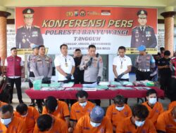 Polresta Banyuwangi Ungkap 16 Kasus Narkoba Selama Mei 2025, Hampir 2 Kilogram Sabu Disita