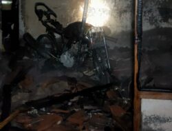 DItinggal Mengantar Voly, Rumah Warga Kedunen Desa Bomo Kebakaran
