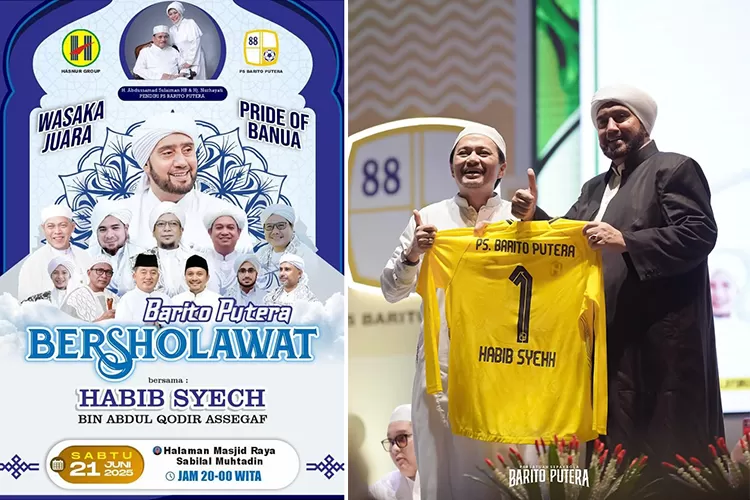 launching-barito-putera-dikemas-dengan-sholawatan-bareng-habib-syech,-target-liga-1-dibuka-dengan-doa