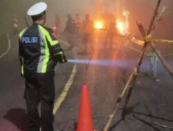 Awas! Jalur Gumitir Longsor Sedalam 10 Meter, Arus Lalin Buka Tutup, Berpotensi Macet Panjang