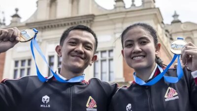 indonesia-berjaya,-desak-made-rita-dan raharjati-nursamsa juarai-piala-dunia-ifsc-krakow-2025