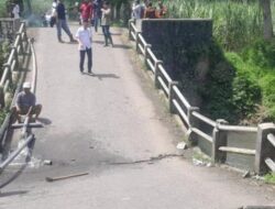 Jembatan Sungai Lembu Ambles, Pemkab Banyuwangi Bangun Jalur Darurat