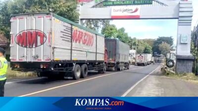 kemacetan-ekstrem-di-pelabuhan-ketapang,-kendaraan-mengular-hingga-perbatasan-banyuwangi-situbondo